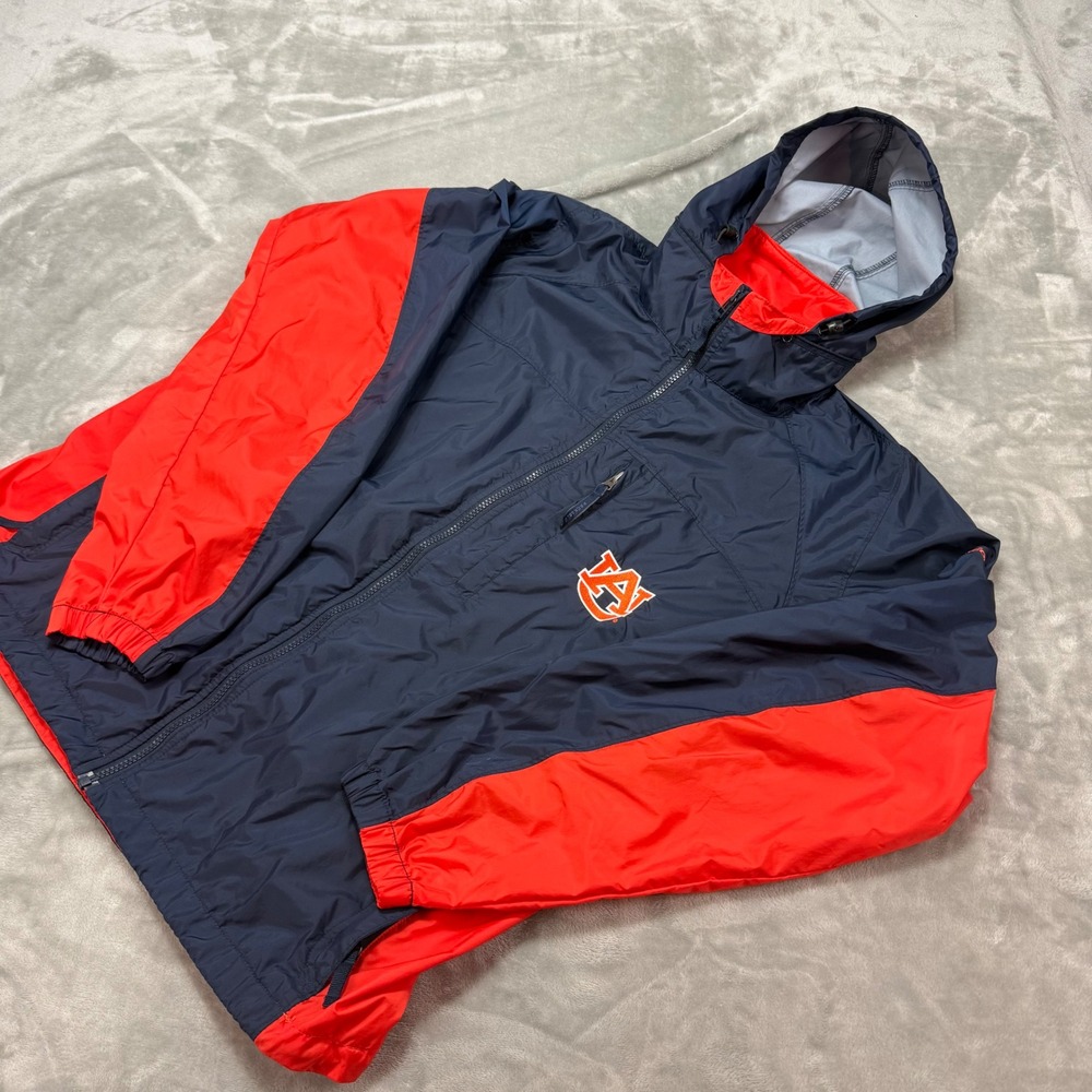 Columbia Auburn Tigers Windbreaker Jacket‎ Mens Size M Full Zip Hooded